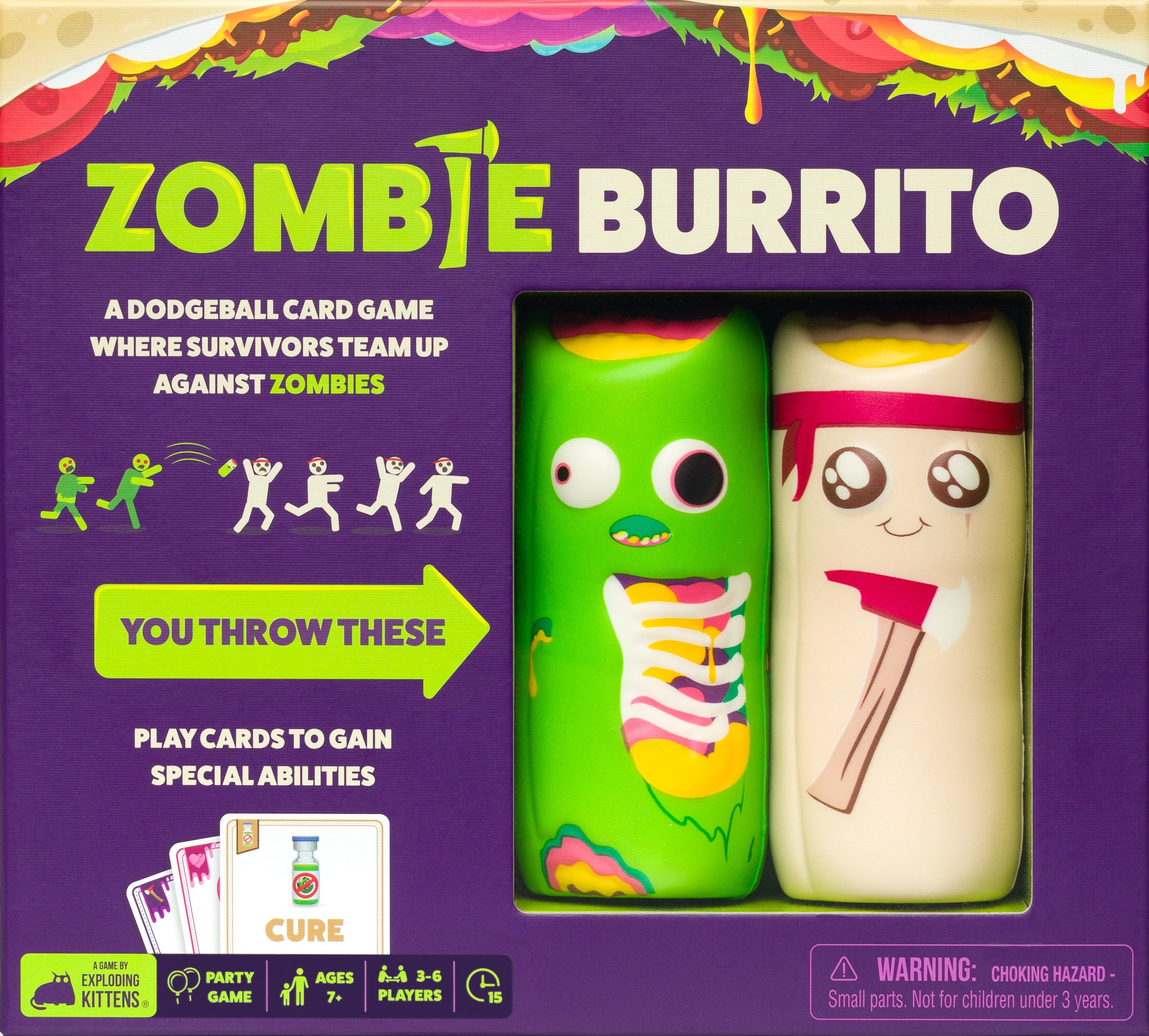 Zombie Burrito Board Game Throw Throw Burrito    | Red Claw Gaming