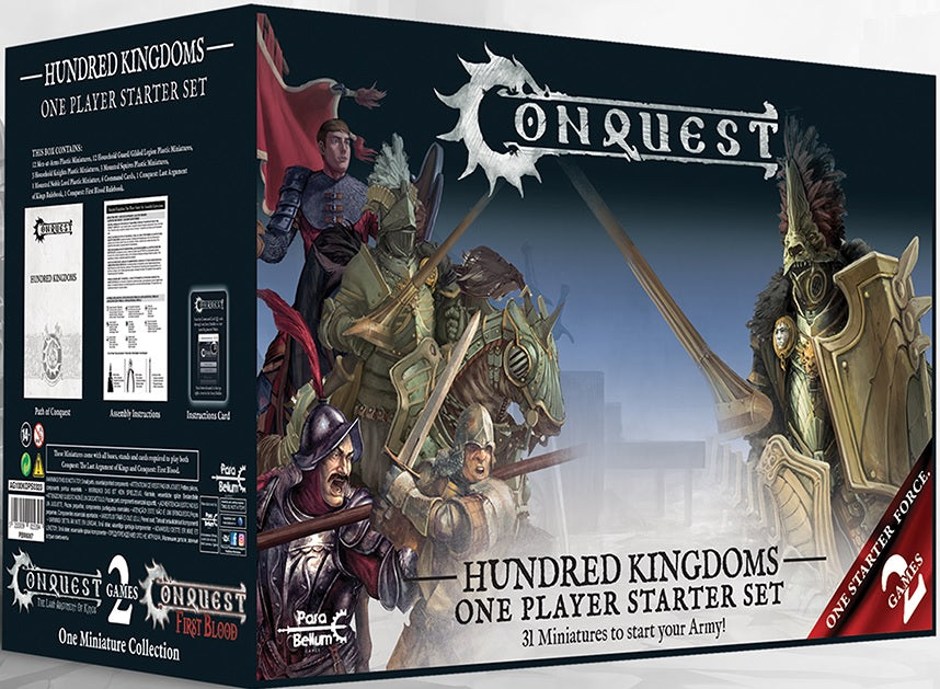 CONQUEST: HUNDRED KINGDOMS -1 PLAYER STARTER SET Miniatures Universal DIstribution    | Red Claw Gaming
