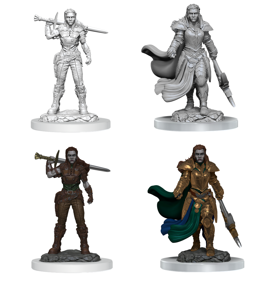 D&D Nolzur's Marvelous Miniatures: ORC FIGHTER FEMALE Minatures Wizkids Games    | Red Claw Gaming