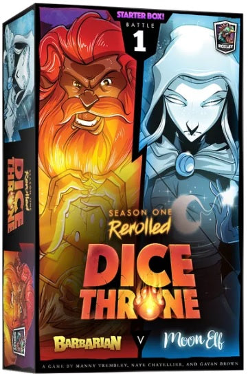 DICE THRONE SEASON 1 BOX 1 BARBARIAN VS MOON ELF Board Games Universal DIstribution    | Red Claw Gaming