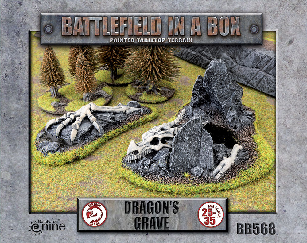 BATTLEFIELD IN A BOX: DRAGON'S GRAVE (2 PIECES) Terrain Gale Force Nine    | Red Claw Gaming