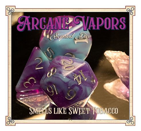 Baron Smelly Bones Dice - Arcane Vapors Dice Studio Woe    | Red Claw Gaming