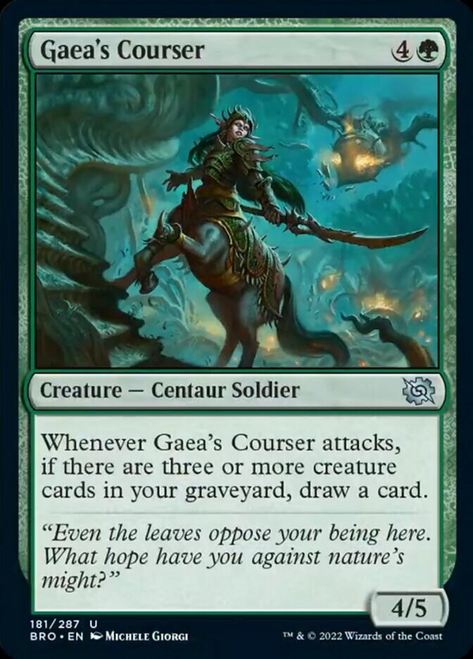 Gaea's Courser [The Brothers' War] MTG Single Magic: The Gathering    | Red Claw Gaming