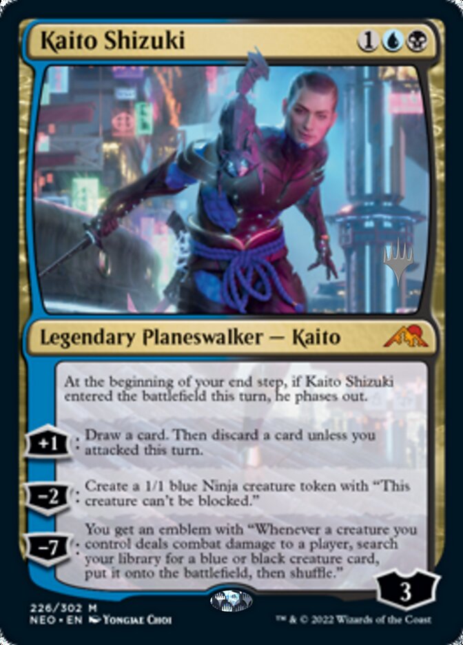 Kaito Shizuki (Promo Pack) [Kamigawa: Neon Dynasty Promos] MTG Single Magic: The Gathering    | Red Claw Gaming