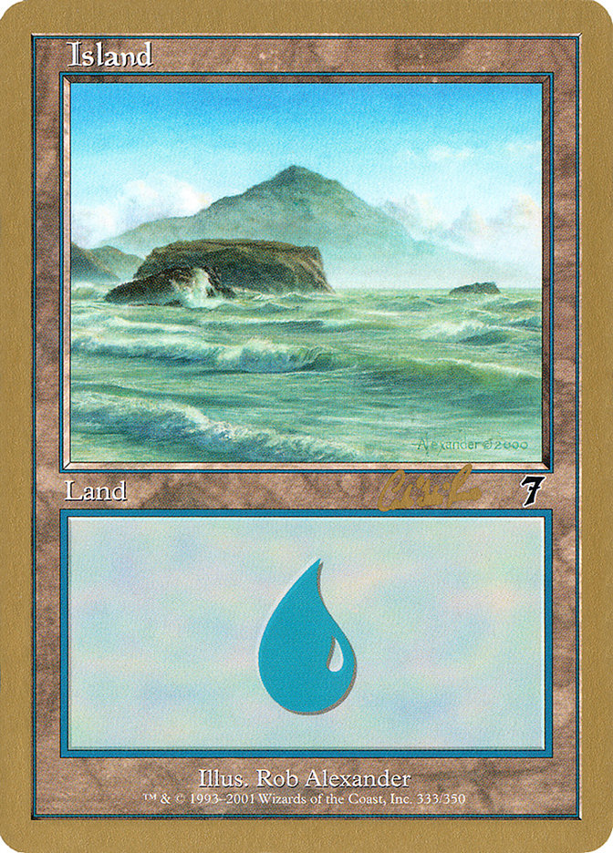 Island (cr333) (Carlos Romao) [World Championship Decks 2002] MTG Single Magic: The Gathering    | Red Claw Gaming