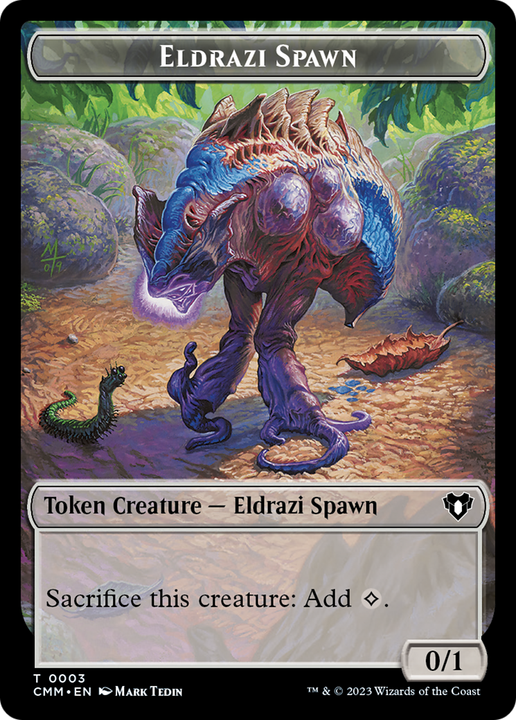 Eldrazi Spawn // Satyr Double-Sided Token [Commander Masters Tokens] MTG Single Magic: The Gathering    | Red Claw Gaming