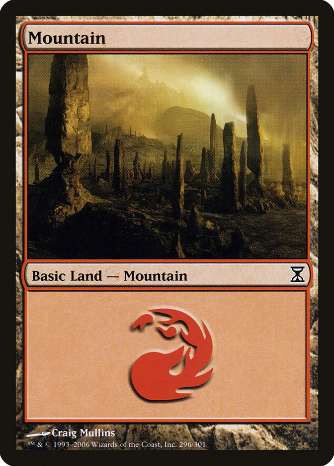 Mountain (296) [Time Spiral] MTG Single Magic: The Gathering    | Red Claw Gaming