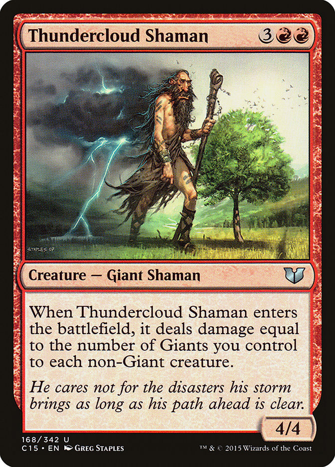 Thundercloud Shaman [Commander 2015] MTG Single Magic: The Gathering    | Red Claw Gaming