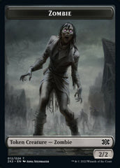 Zombie // Treasure Double-Sided Token [Double Masters 2022 Tokens] MTG Single Magic: The Gathering    | Red Claw Gaming