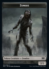 Zombie // Vampire Double-Sided Token [Double Masters 2022 Tokens] MTG Single Magic: The Gathering    | Red Claw Gaming