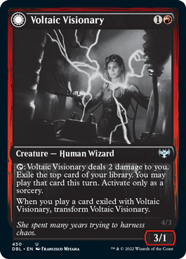 Voltaic Visionary // Volt-Charged Berserker [Innistrad: Double Feature] MTG Single Magic: The Gathering    | Red Claw Gaming