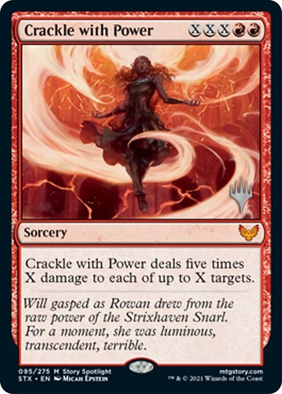 Crackle with Power (Promo Pack) [Strixhaven: School of Mages Promos] MTG Single Magic: The Gathering    | Red Claw Gaming