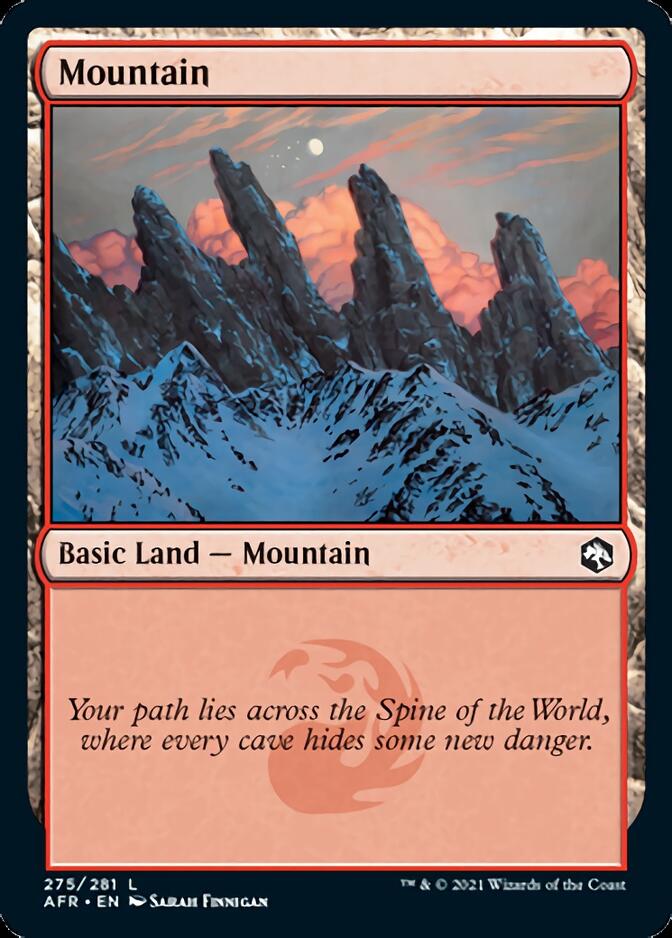 Mountain (275) [Dungeons & Dragons: Adventures in the Forgotten Realms] MTG Single Magic: The Gathering    | Red Claw Gaming