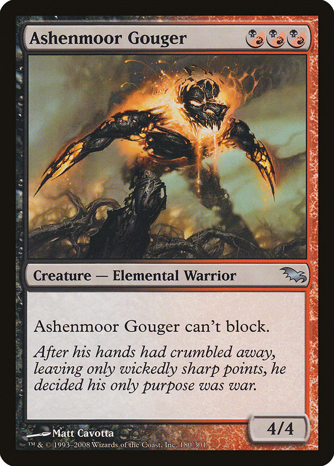 Ashenmoor Gouger [Shadowmoor] MTG Single Magic: The Gathering    | Red Claw Gaming