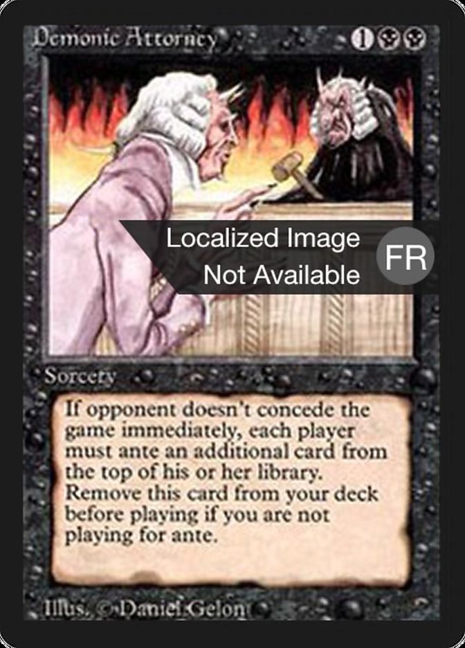 Demonic Attorney [Foreign Black Border] MTG Single Magic: The Gathering    | Red Claw Gaming