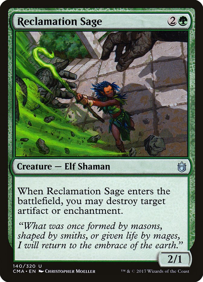 Reclamation Sage [Commander Anthology] MTG Single Magic: The Gathering    | Red Claw Gaming