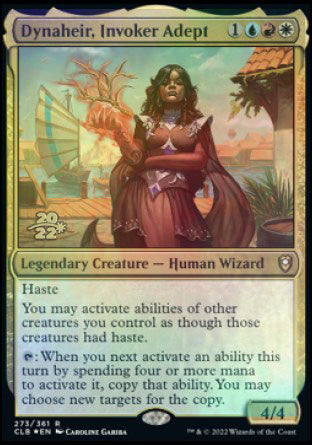 Dynaheir, Invoker Adept [Commander Legends: Battle for Baldur's Gate Prerelease Promos] MTG Single Magic: The Gathering    | Red Claw Gaming