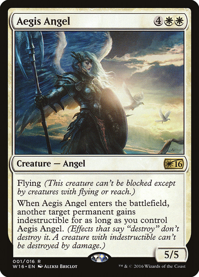 Aegis Angel [Welcome Deck 2016] MTG Single Magic: The Gathering    | Red Claw Gaming