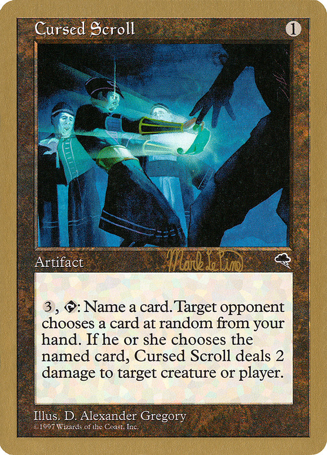 Cursed Scroll (Mark Le Pine) [World Championship Decks 1999] MTG Single Magic: The Gathering    | Red Claw Gaming