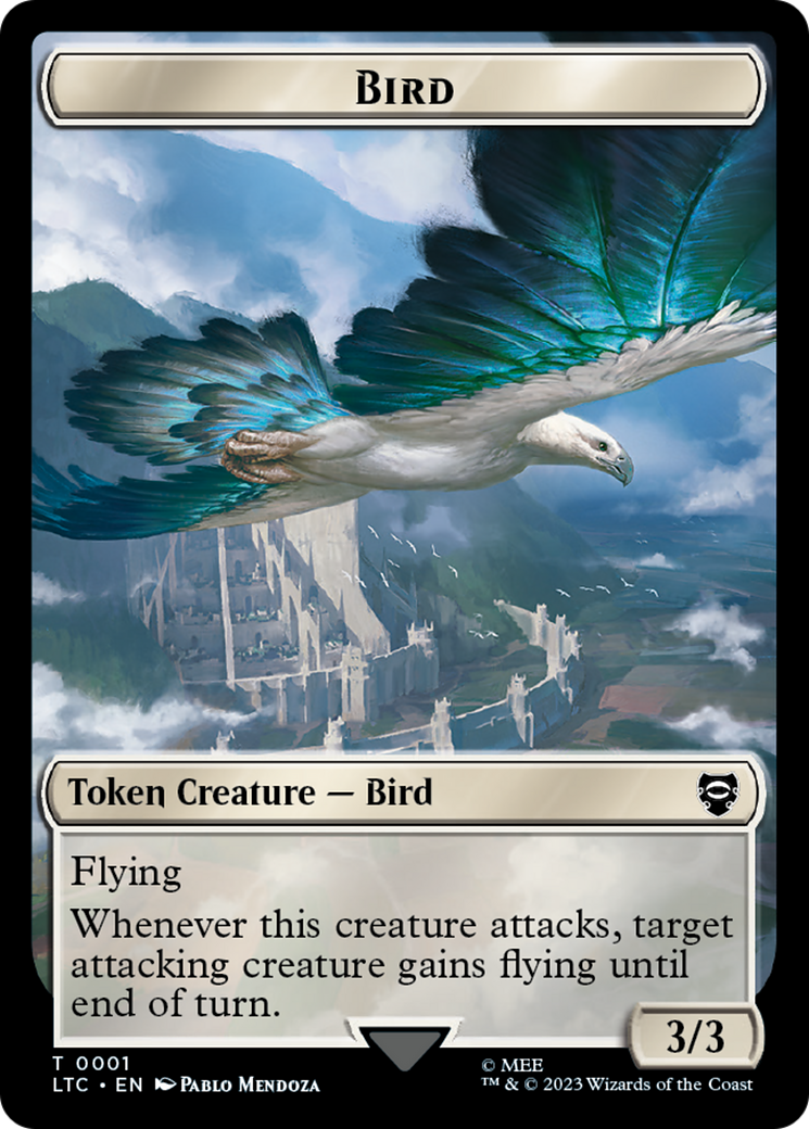 Bird // Food Token [The Lord of the Rings: Tales of Middle-Earth Commander Tokens] MTG Single Magic: The Gathering    | Red Claw Gaming