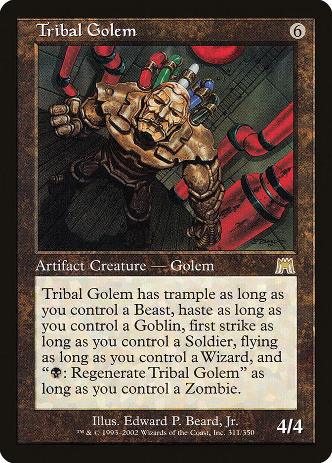 Tribal Golem [Onslaught] MTG Single Magic: The Gathering    | Red Claw Gaming