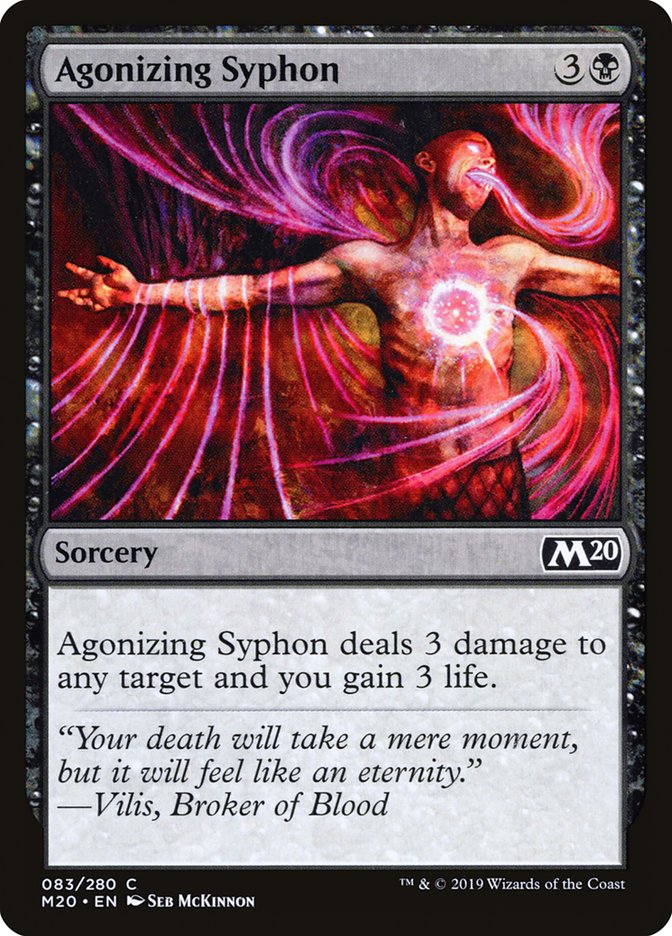 Agonizing Syphon [Core Set 2020] MTG Single Magic: The Gathering    | Red Claw Gaming