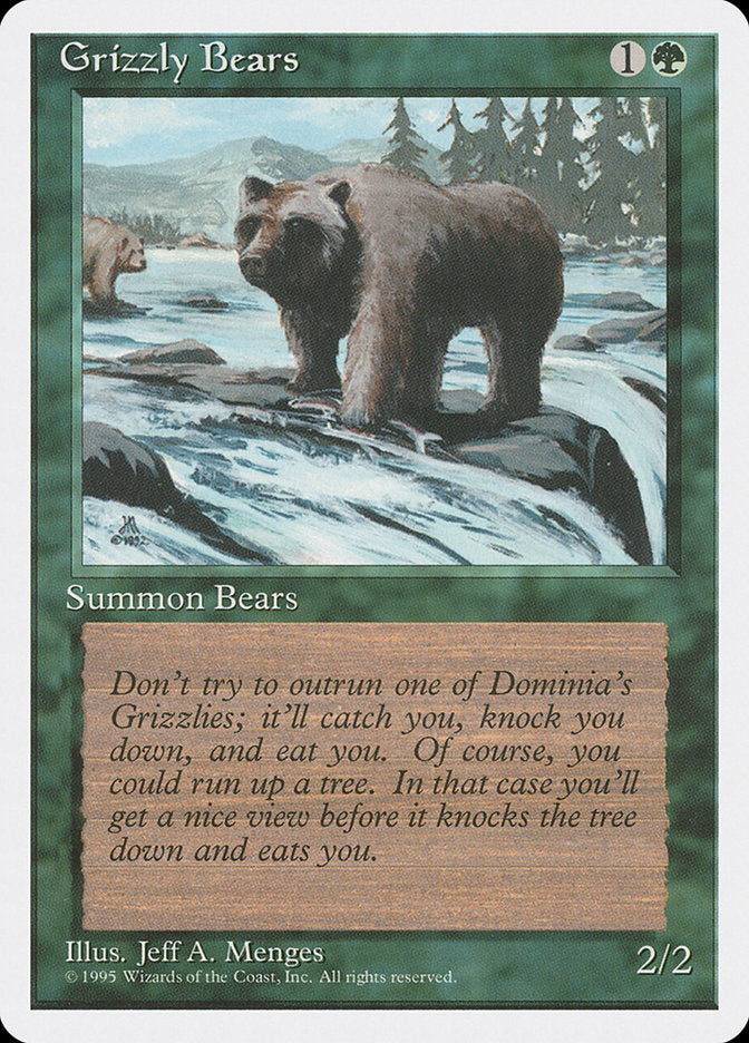 Grizzly Bears [Fourth Edition] MTG Single Magic: The Gathering    | Red Claw Gaming