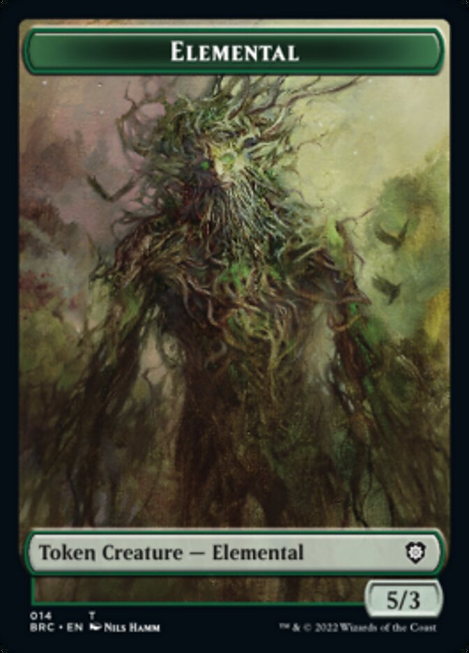 Powerstone // Elemental Double-Sided Token [The Brothers' War Tokens] MTG Single Magic: The Gathering    | Red Claw Gaming