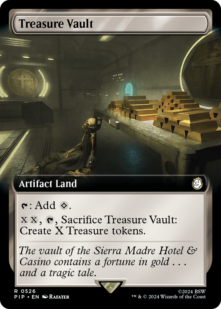 Treasure Vault (Extended Art) [Fallout] MTG Single Magic: The Gathering    | Red Claw Gaming