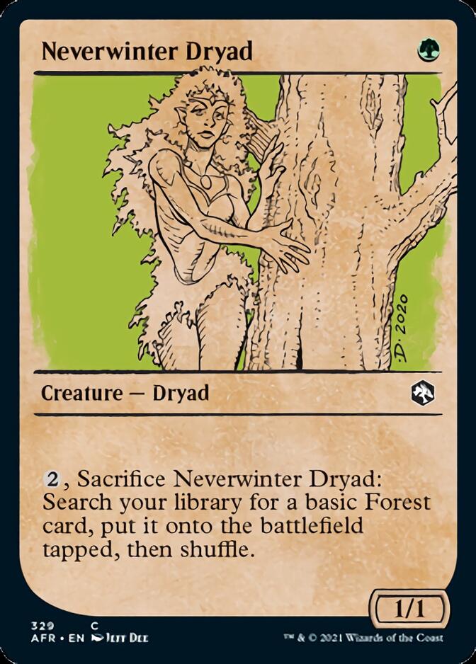 Neverwinter Dryad (Showcase) [Dungeons & Dragons: Adventures in the Forgotten Realms] MTG Single Magic: The Gathering    | Red Claw Gaming