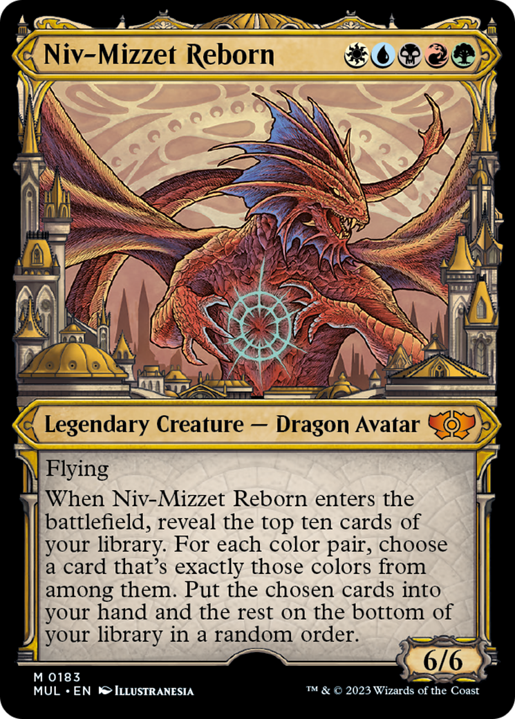 Niv-Mizzet Reborn (Halo Foil) [Multiverse Legends] MTG Single Magic: The Gathering    | Red Claw Gaming