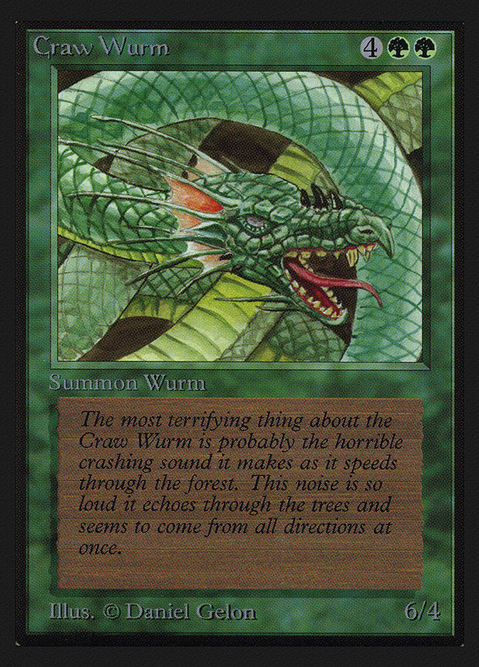 Craw Wurm [International Collectors' Edition] MTG Single Magic: The Gathering    | Red Claw Gaming