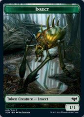 Insect // Human Soldier Double-Sided Token [Innistrad: Crimson Vow Tokens] MTG Single Magic: The Gathering    | Red Claw Gaming