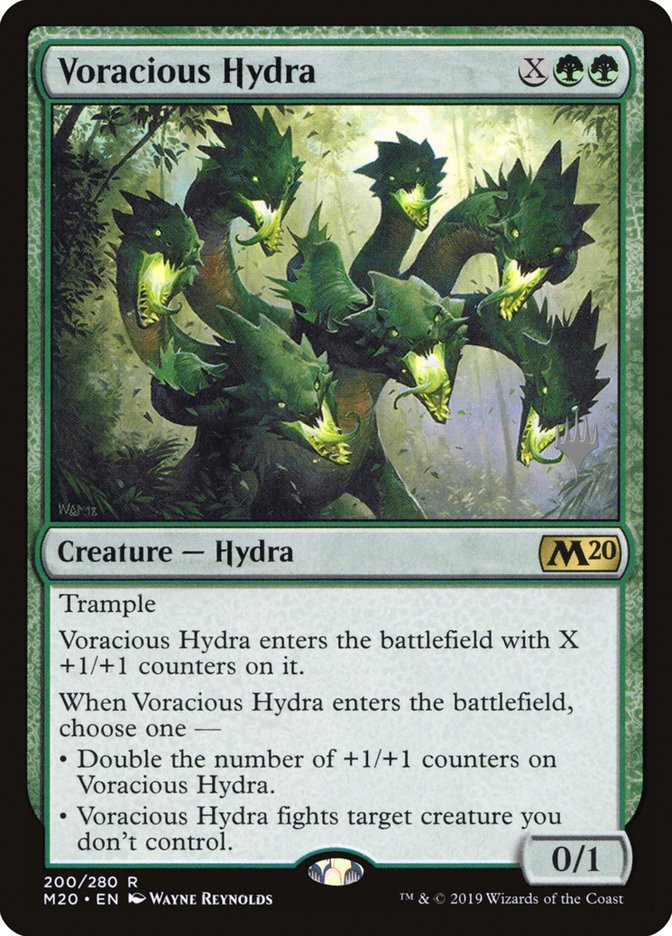 Voracious Hydra (Promo Pack) [Core Set 2020 Promos] MTG Single Magic: The Gathering    | Red Claw Gaming