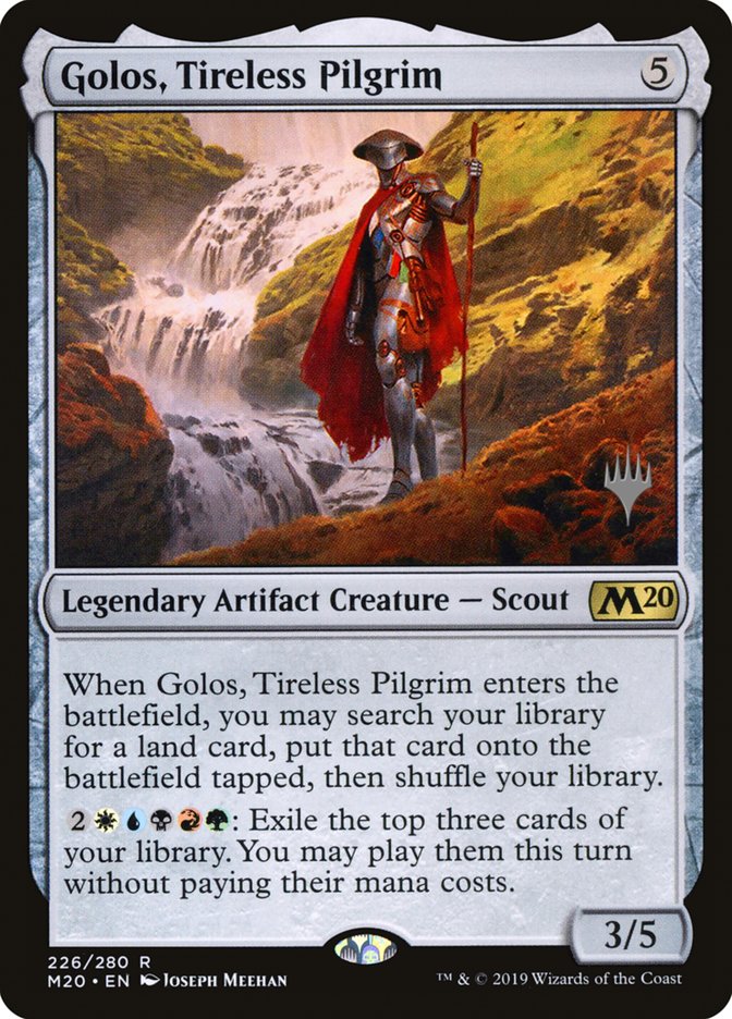 Golos, Tireless Pilgrim (Promo Pack) [Core Set 2020 Promos] MTG Single Magic: The Gathering    | Red Claw Gaming