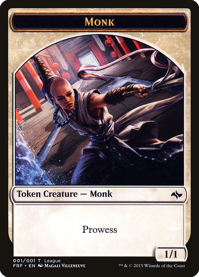 Monk Token [League Tokens 2015] MTG Single Magic: The Gathering    | Red Claw Gaming