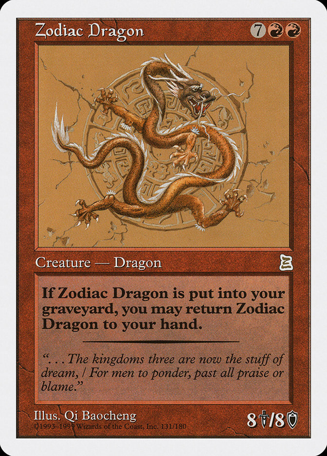 Zodiac Dragon [Portal Three Kingdoms] MTG Single Magic: The Gathering    | Red Claw Gaming