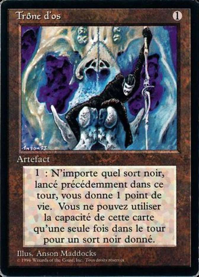 Throne of Bone [Foreign Black Border] MTG Single Magic: The Gathering    | Red Claw Gaming