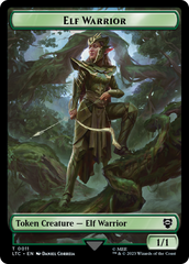 Elf Warrior // Bird Double Sided Token [The Lord of the Rings: Tales of Middle-Earth Commander Tokens] MTG Single Magic: The Gathering    | Red Claw Gaming