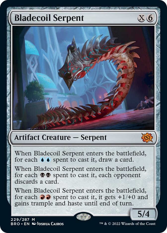 Bladecoil Serpent [The Brothers' War] MTG Single Magic: The Gathering    | Red Claw Gaming