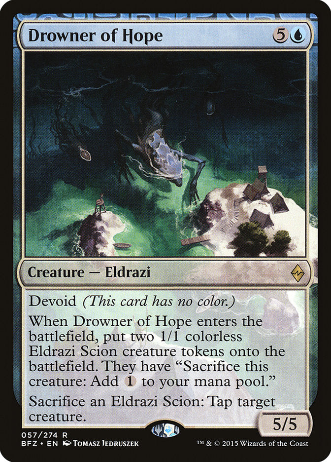 Drowner of Hope [Battle for Zendikar] MTG Single Magic: The Gathering    | Red Claw Gaming