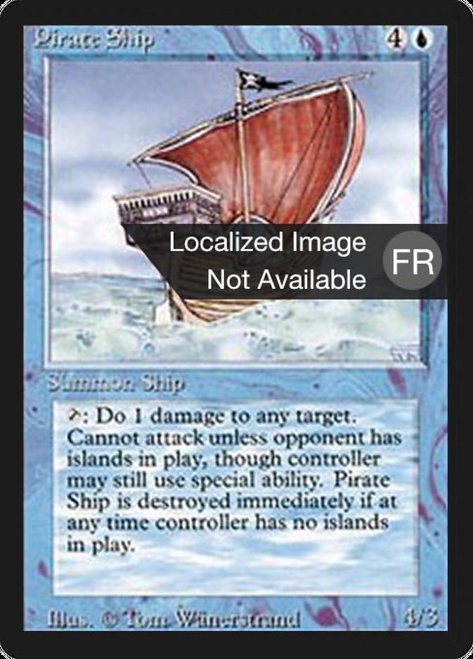 Pirate Ship [Foreign Black Border] MTG Single Magic: The Gathering    | Red Claw Gaming