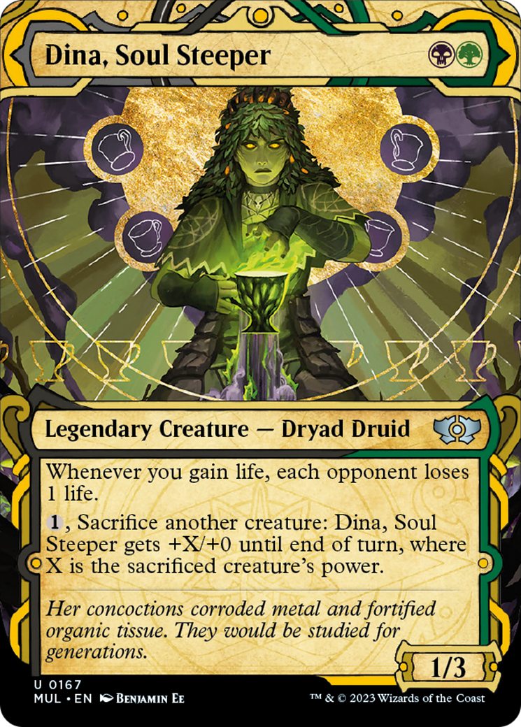 Dina, Soul Steeper (Halo Foil) [Multiverse Legends] MTG Single Magic: The Gathering    | Red Claw Gaming