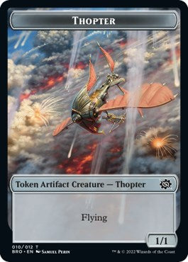 Myr // Thopter (010) Double-Sided Token [The Brothers' War Commander Tokens] MTG Single Magic: The Gathering    | Red Claw Gaming