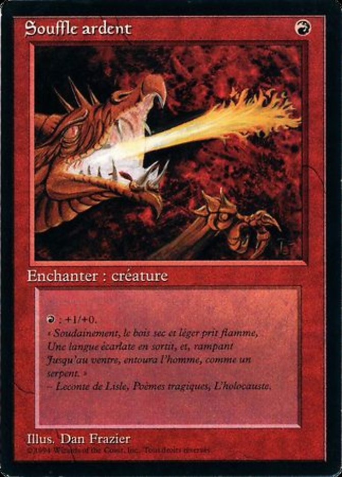 Firebreathing [Foreign Black Border] MTG Single Magic: The Gathering    | Red Claw Gaming