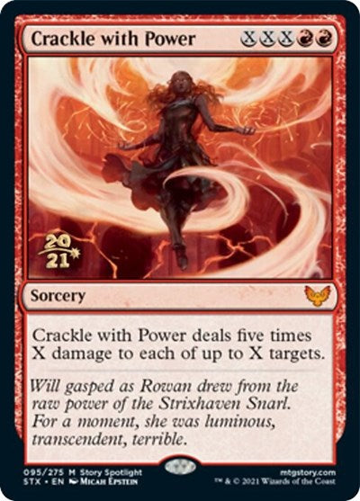 Crackle with Power [Strixhaven: School of Mages Prerelease Promos] MTG Single Magic: The Gathering    | Red Claw Gaming