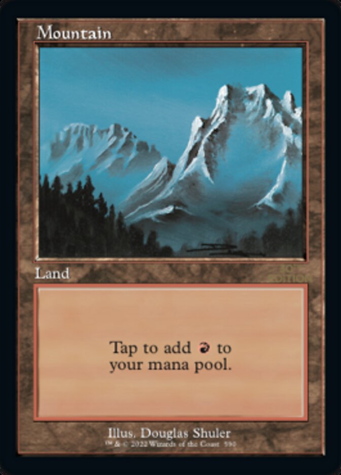 Mountain (Retro) (590) [30th Anniversary Edition] MTG Single Magic: The Gathering    | Red Claw Gaming