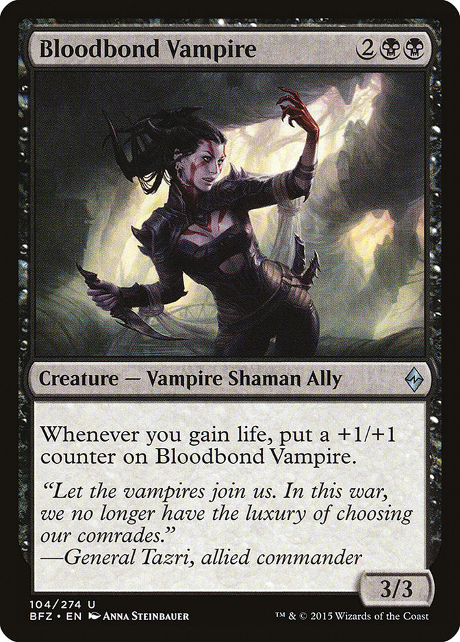 Bloodbond Vampire [Battle for Zendikar] MTG Single Magic: The Gathering    | Red Claw Gaming