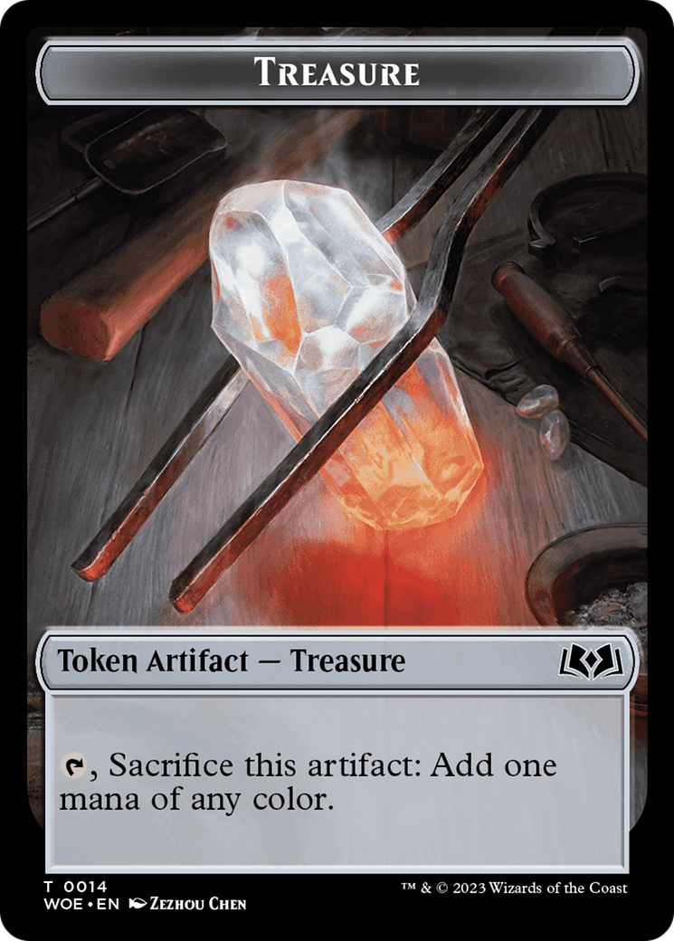 Treasure // Food (0011) Double-Sided Token [Wilds of Eldraine Tokens] MTG Single Magic: The Gathering    | Red Claw Gaming