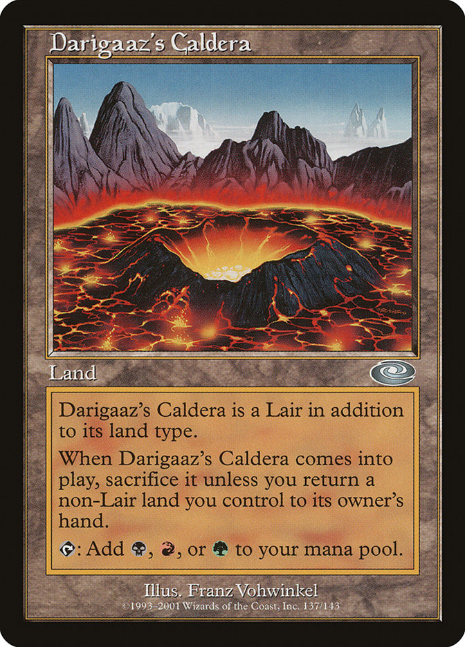 Darigaaz's Caldera [Planeshift] MTG Single Magic: The Gathering    | Red Claw Gaming